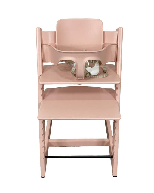 used Stokke Tripp Trapp High Chair With Baby Set, Serene Pink