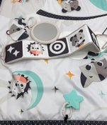 used Tiny Love Black & White Gymini Activity Playmat, Magical Tales, Missing Toys