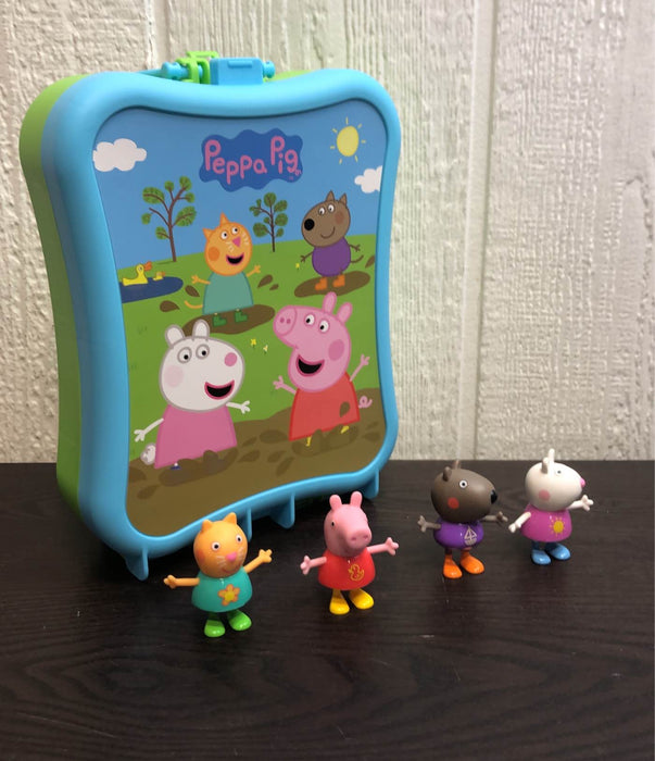 used Peppa Pig Peppa’s Carry-Along Friends Case Toys