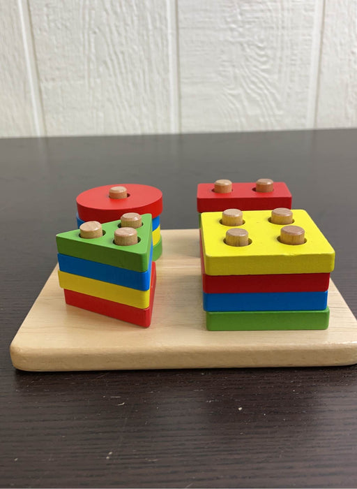 secondhand Boxiki Wooden Stacking Montessori Toys