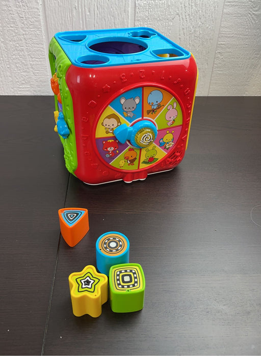 used VTech Sort And Discover Activity Cube