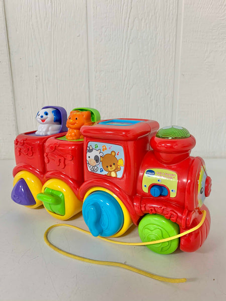 vtech roll and surprise animal train