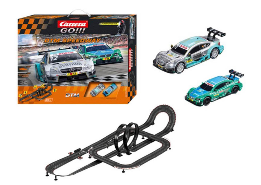 Carrera GO!!! DTM Speedway Starter Slot Car Set with C-Coupe DTM