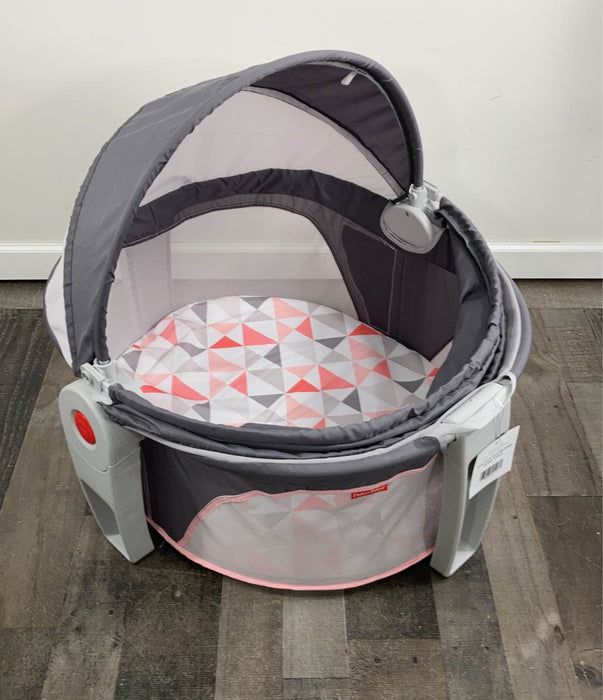 secondhand Fisher Price On-the-Go Baby Dome, Charcoal