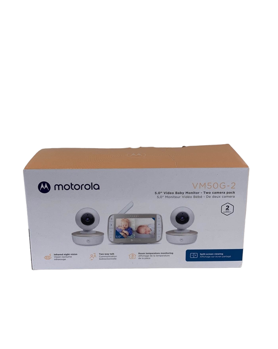 used Motorola VM50G-2 5-Inch Video Baby Monitor with 2 Cameras