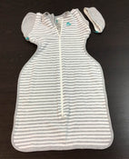 secondhand Love To Dream Swaddle UP Original 1.0 Sleep Sack, Medium, Gey/White Stripe