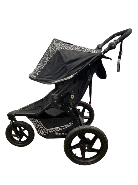 secondhand BOB Revolution Flex 3.0 Single Jogging Stroller, 2020, Lunar Black