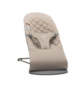 used BabyBjorn Bouncer Bliss, Sand Gray Cotton Classic Quilt