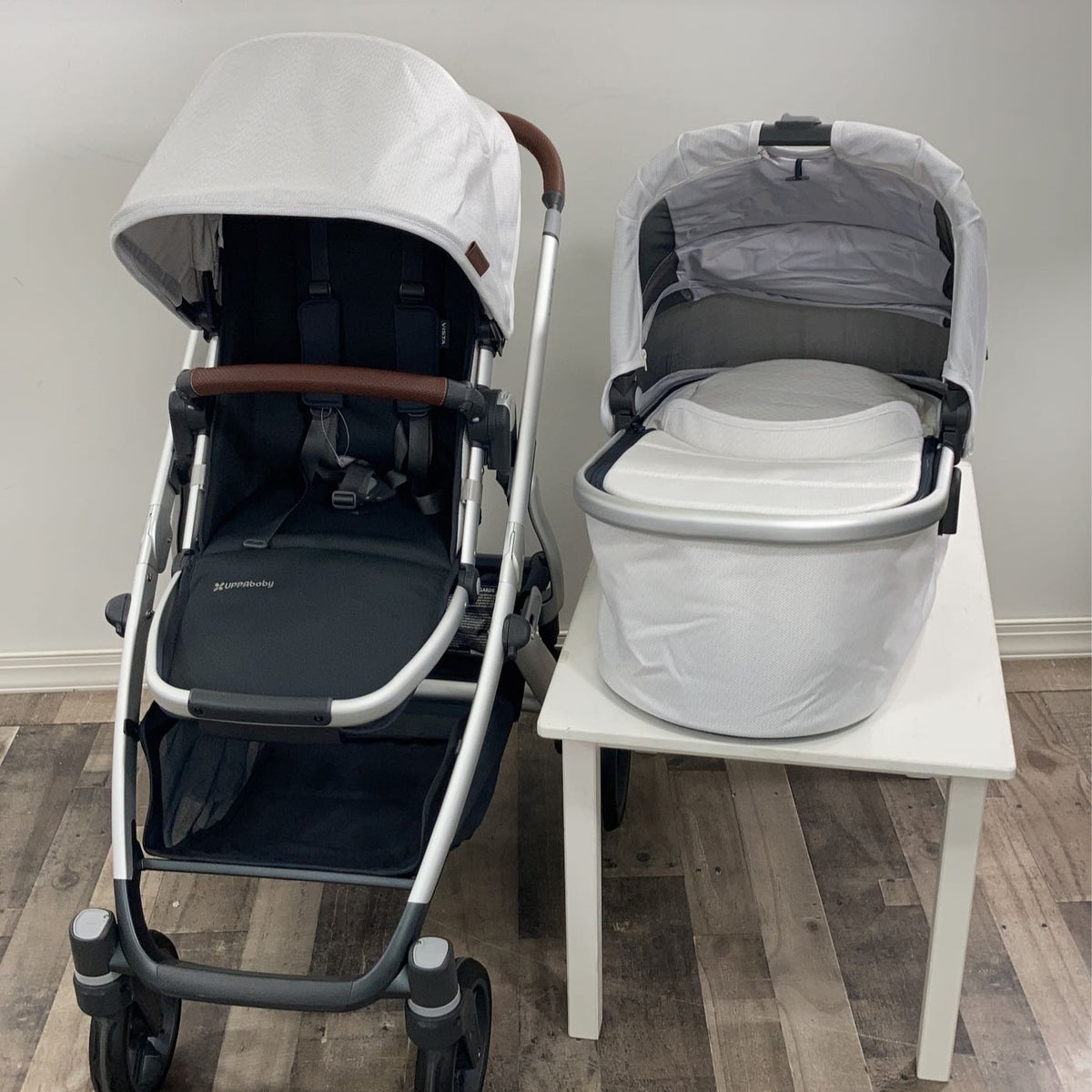 uppababy vista white UPPAbaby VISTA V2 Stroller, Bryce (White Marl), 2019