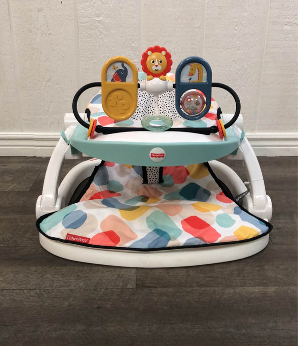 secondhand Fisher Price Premium Sit-Me-Up Floor Seat with Toy Tray