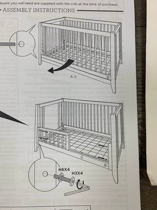 used Honest Company By Babyletto 4-in-1 Convertible Crib With Toddler Rail