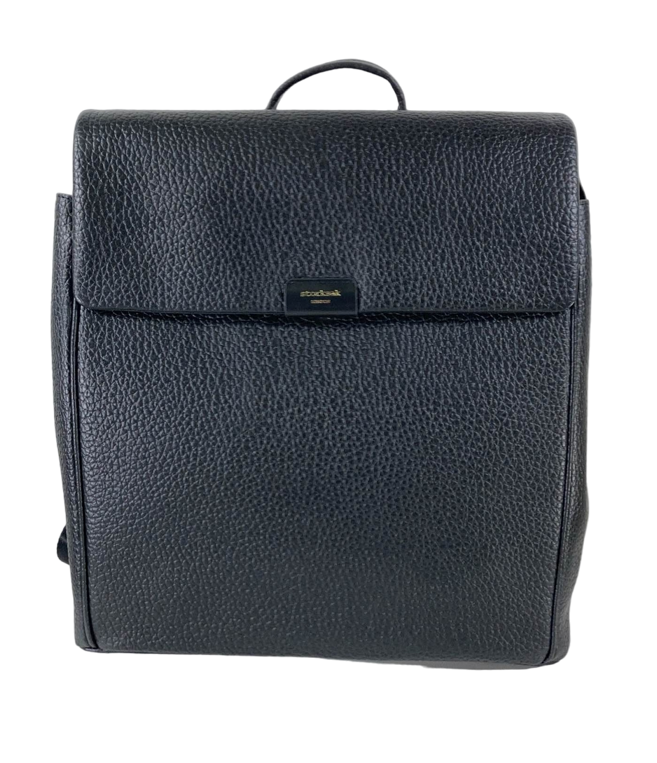 StorkSak St. James Leather Changing Bag, Black display picture 3