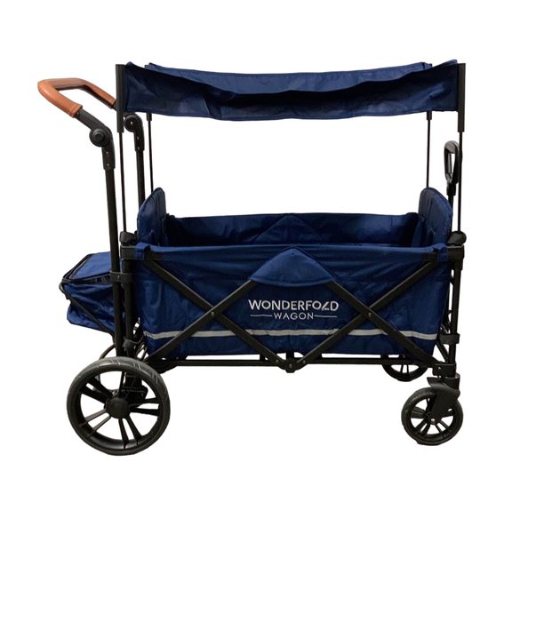 secondhand Wonderfold X2 Push + Pull Double Stroller Wagon, 2022, Sapphire Navy