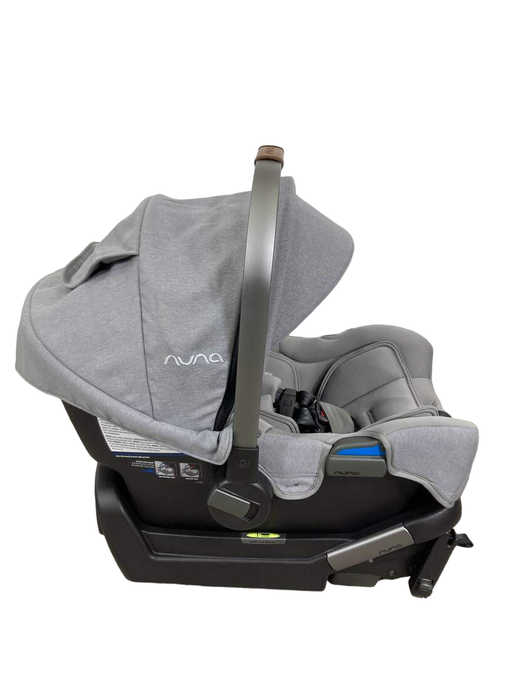 secondhand Nuna PIPA rx Infant Car Seat with RELX Base, Frost, 2020