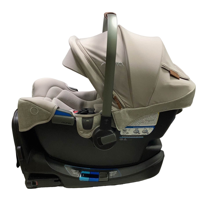 secondhand Nuna PIPA rx Infant Car Seat with RELX Base, 2023, Hazelwood