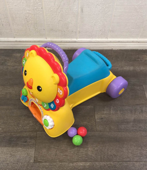 used Fisher Price 3-in-1 Sit, Stride, and Ride Lion Toy