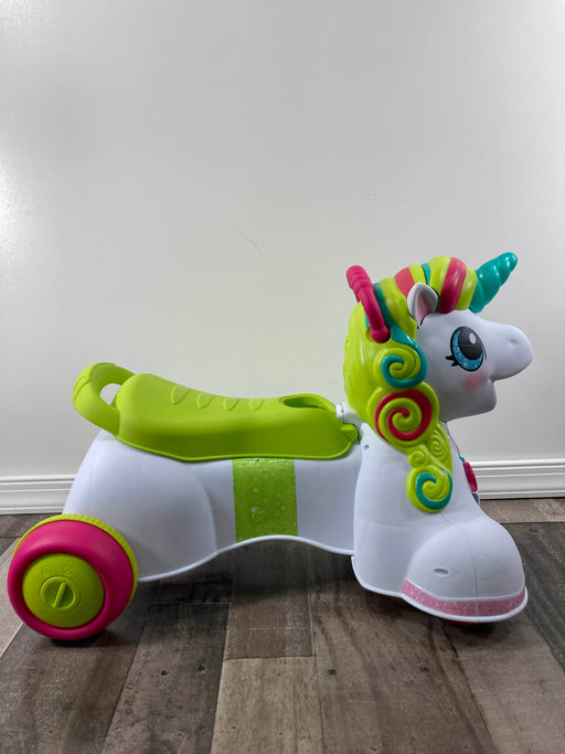 used B. toys Smilin’ Shimmer, 3-in-1 Sit, Walk And Ride Unicorn