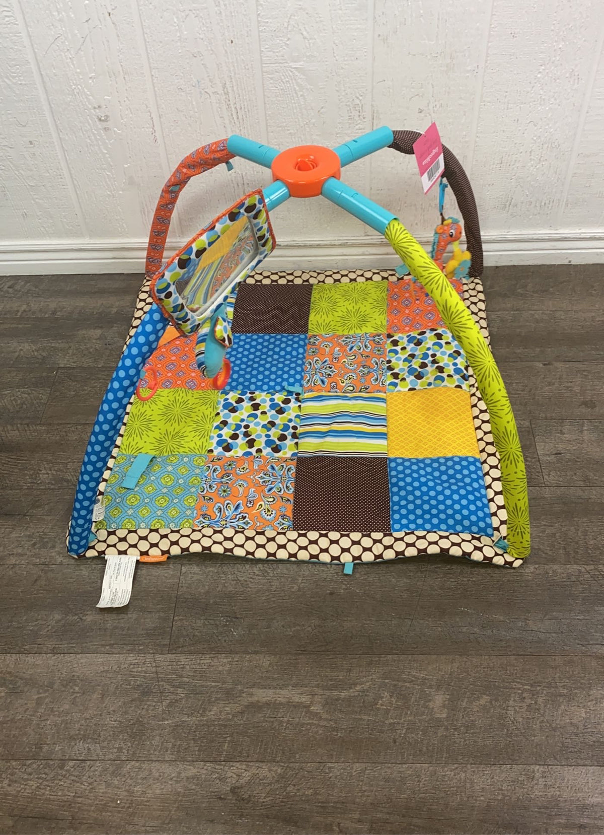 Produktbild von Krabbeldecke Für Baby Infantino 4-in-1 Spieldecke Mit Spielbogen – Inkl. Spielzeug & Musik Baby Spielzeug Ab 3 Monate