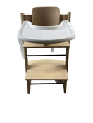 secondhand Stokke Tripp Trapp High Chair with Baby Set and Tray, Oak Natural, White