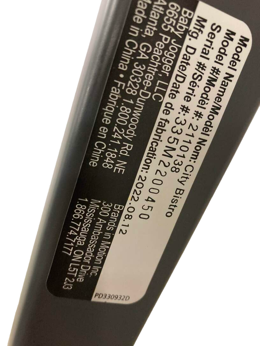 Baby Jogger City Bistro High Chair, Graphite