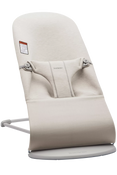 used BabyBjorn Bouncer Bliss, Light Gray Frame, Light Beige 3D Jersey 