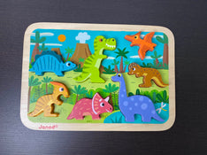 used Janod Chunky Puzzle, Dinosaurs