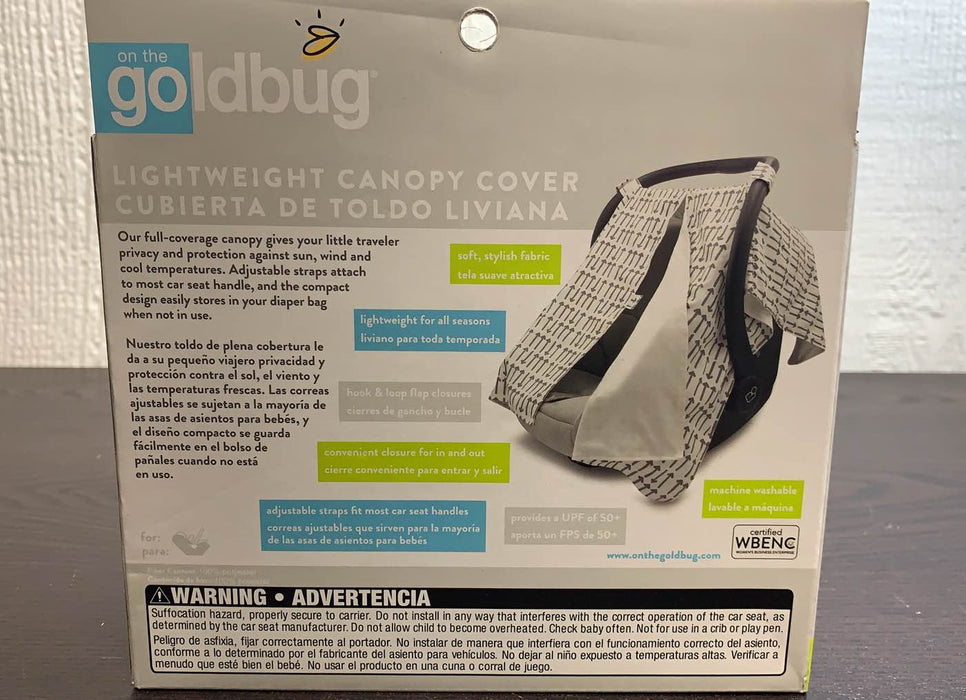 secondhand Go By Goldbug Car Seat Cover And Canopy