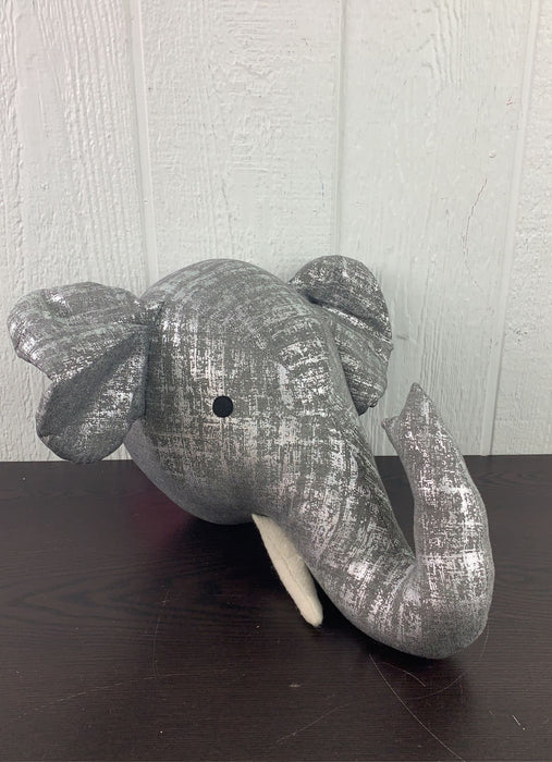 used Levtex Baby Grey Elephant Head Wall Decor