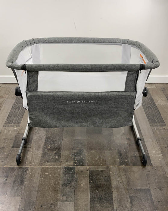 used Baby Delight Beside Me Dreamer Bassinet & Bedside Sleeper, Charcoal Tweed