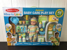 used Melissa & Doug Mine to Love Deluxe Baby Care Play Set