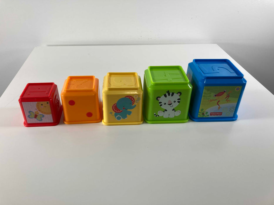 secondhand Fisher Price Stack & Explore Blocks