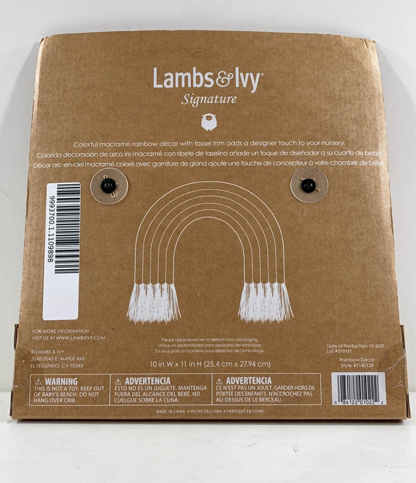 Shop Lambs & Ivy Macrame Rainbow Wall Decor at GoodBuy Gear