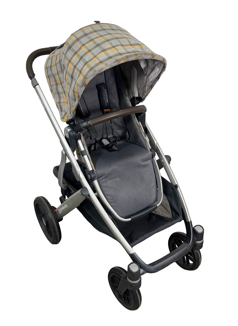 UPPAbaby VISTA Stroller, Spenser (Grey/Yellow Tartan), 2018