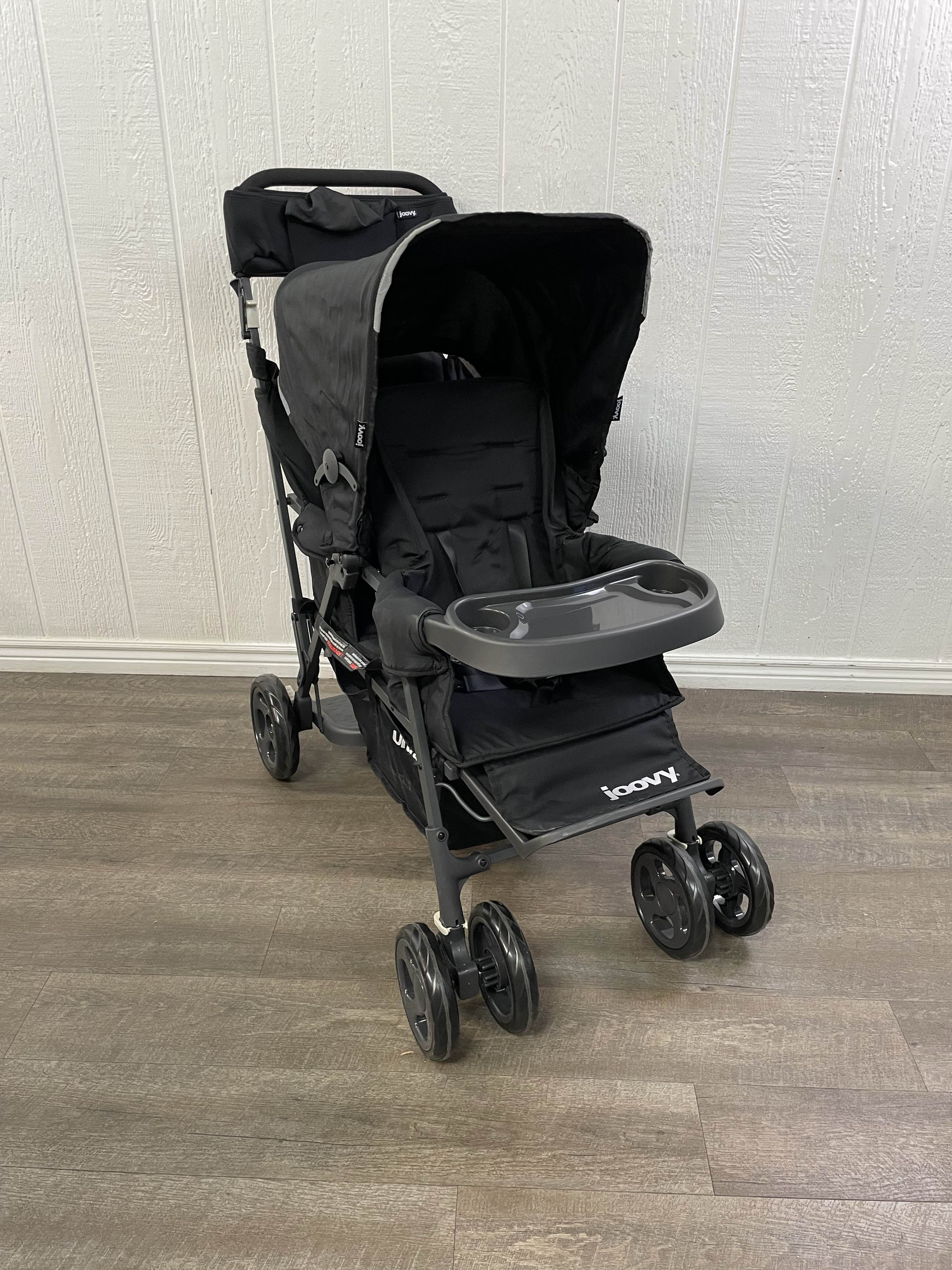 Joovy Caboose Too Ultralight Graphite Sit And Stand Double Stroller, B
