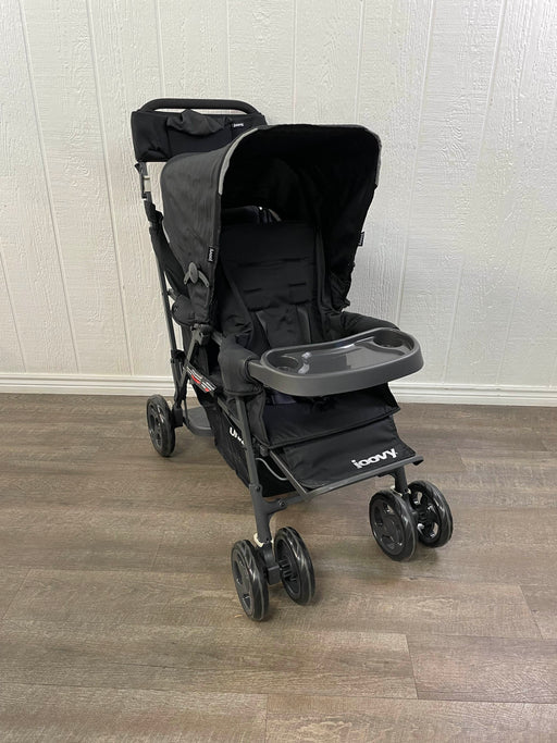 used Joovy Caboose Too Ultralight Graphite Sit And Stand Double Stroller, Black, 2021