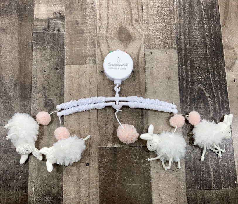 Shop The Peanut Shell Musical Mobile, Farmhouse Bunny at GoodBuy Gear