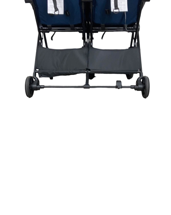 Mompush Lithe Double Stroller, 2022, Navy