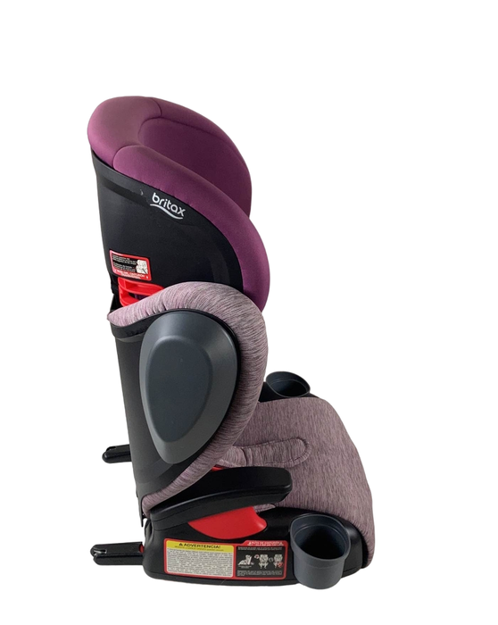 secondhand Britax Highpoint 2-Stage Belt-Positioning Booster Car Seat, 2018, Mulberry