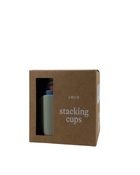 used Lalo Stacking Cups, Sage Multi