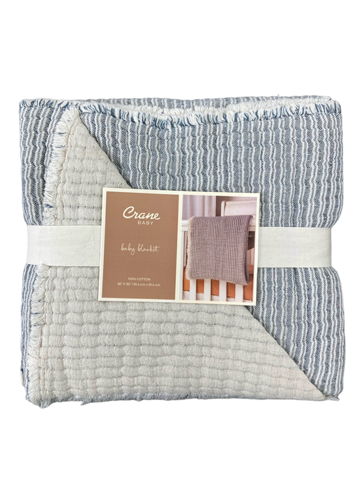 used Crane Baby Luxe Baby Blanket, Shoreline