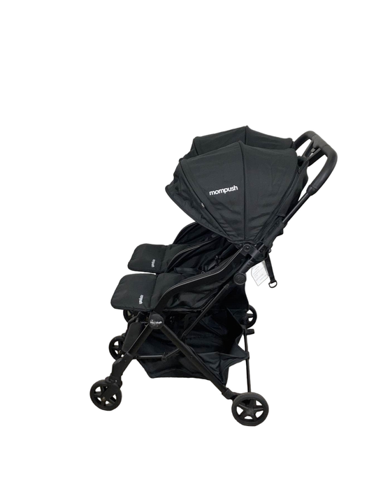 secondhand Mompush Lithe Double Stroller, 2022, Black