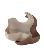 Shop AEIOU Bib 2-Pack, Clay/Oat Milk at GoodBuy Gear