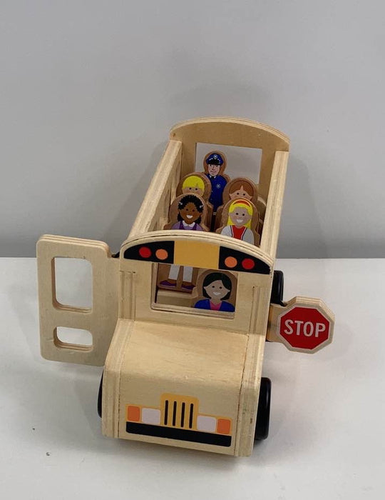 used Melissa & Doug Classic Toy School Bus Playset