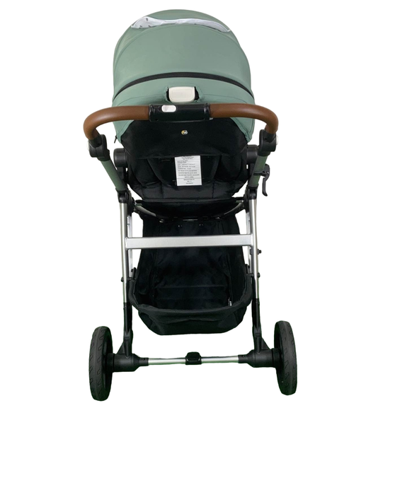 Mockingbird Single 2.0 Stroller, Sage, Watercolor Drops, Silver With Penny Leather, 2023