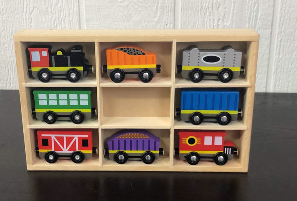 Melissa and doug train hot sale cars