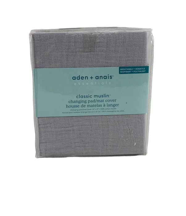 used Aden + Anais Changing Pad Cover, Dyed Grey