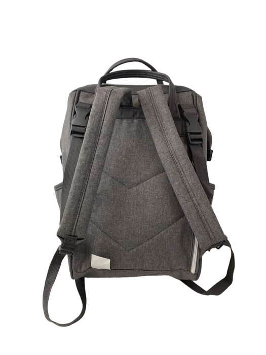 used Bananafish Melanie Backpack Diaper Bag, Grey