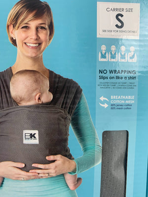  Baby K'tan Breeze Baby Wrap Carrier, Infant and Child Sling -  Simple Wrap Holder for Babywearing - No Rings or Buckles - Carry Newborn up  to 35 lbs, Black, Large(W