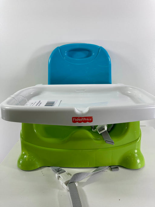 used Fisher Price Healthy Care Booster Seat, Green and Blue