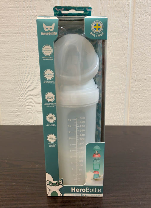 used Herobility Double Anti-Colic Baby Bottle, -12 ounce 4+ months